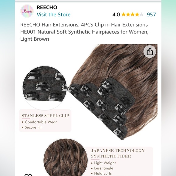 Light Brown Hair Extensions - Picture 5 of 6